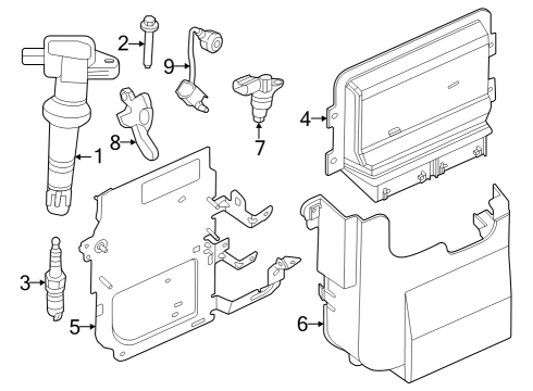 PZ1Z-12A650-N Ford Engine Control Module - EEC