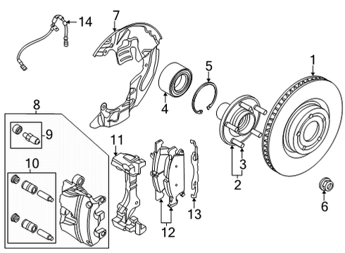 NZ6Z-1215-C Ford BEARING ASY - WHEEL HUB