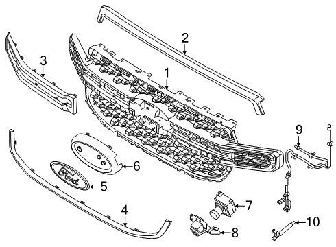 Ford MB3Z-14B688-A WIRE ASY - JUMPER - DOOR LAMP MB3Z-14B688-A Ford WIRE ASY - JUMPER - DOOR LAMP