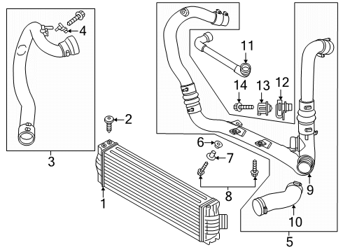 LK4Z-6K775-C Ford COOLER ASY - ENGINE CHARGE AIR