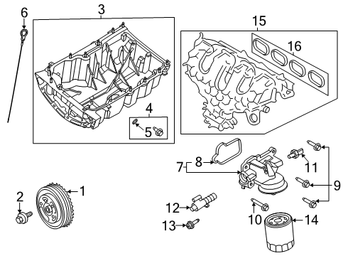 LX6Z-9A299-A Ford Fuel Tank Sender Assembly