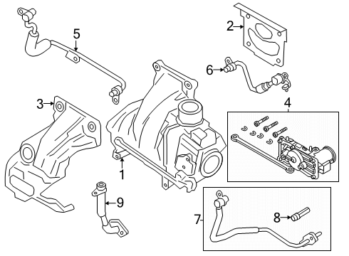 N2DZ-6K682-C Ford Turbocharger Assembly
