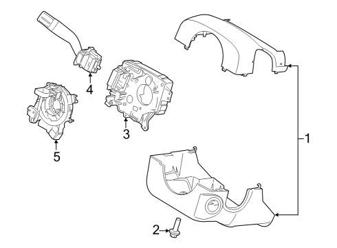 RL3Z-3F791-CB Ford Steering Column Housing Assembly