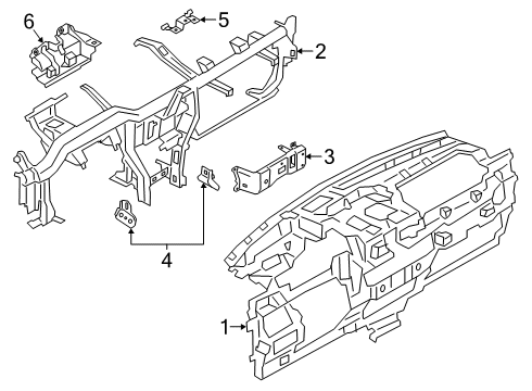 PJ7Z-7804320-B Ford Panel - Instrument