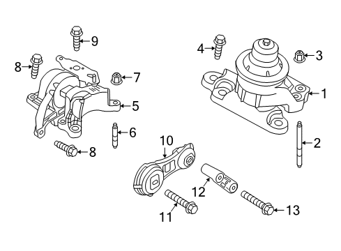2019 Ford Police Interceptor Utility Housing Diagram for FB5Z-6068-D