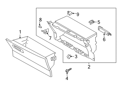 2021 Lincoln Corsair Panel - Instrument Diagram for LJ7Z-7804338-AT