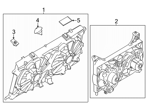 2025 Ford F-150 Cooling Fan, Cooling System, Radiator, Water Pump Diagram 3