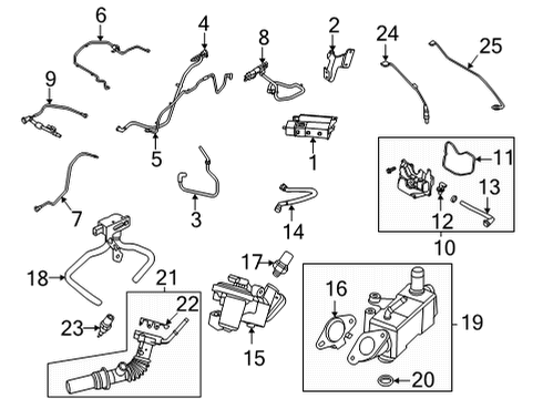2021 Lincoln Corsair Fuel Vapour Separator Tube Assembly Diagram for LX6Z-9D289-SM