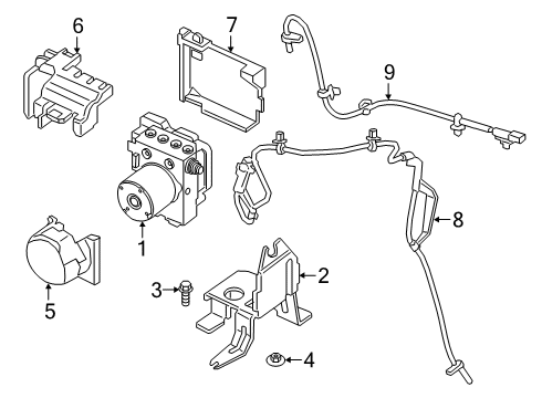2021 Ford Ranger UNIT ASY - CONTROL Diagram for HB3Z-2C405-A