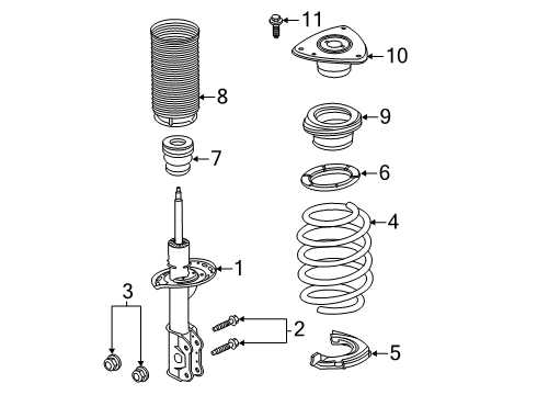 2020 Ford Explorer Boot Diagram for LB5Z-18A047-B