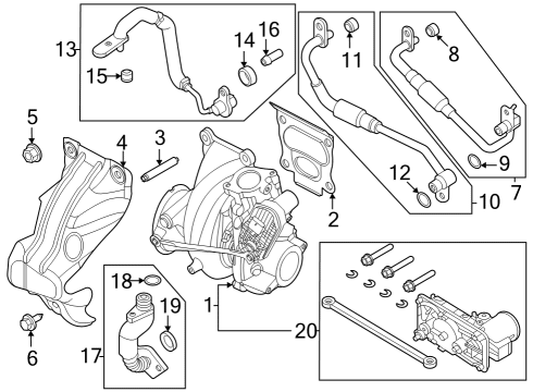 2024 Ford Mustang TUBE ASY - DRAIN Diagram for PB5Z-6L092-A
