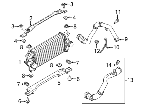 2020 Ford F-150 Outlet Tube Diagram for JL3Z-6F073-B