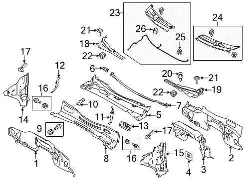2020 Ford F-150 Rivet Diagram for -W710246-S900A