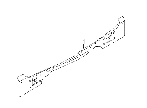 2022 Ford Transit Connect PANEL ASY - BACK - LOWER Diagram for DT1Z-6140338-D