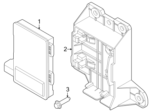 2025 Ford Mustang Bracket Diagram for PR3Z-14C022-C