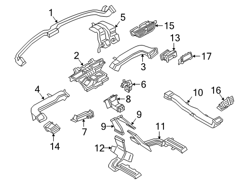 2020 Ford Escape Connector - Duct - CCS Diagram for LJ6Z-19D809-E