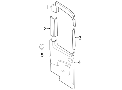 2025 Ford E-Transit Screw Cap Diagram for CK4Z-4273-BC