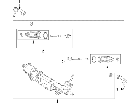 2025 Ford F-150 Tie Rod Kit Diagram for RL3Z-3280-A