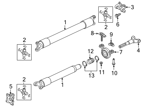 2023 Lincoln Navigator KIT - UNIVERSAL JOINT REPAIR Diagram for ML3Z-4635-AA