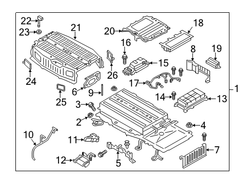 2020 Lincoln MKZ Cable - Battery - Electric Vehicle Diagram for DG9Z-14D641-D