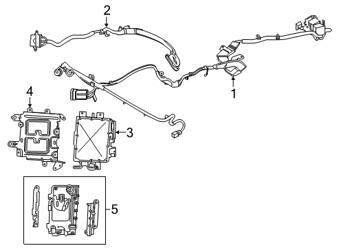 2022 Ford Explorer Module Diagram for L1MZ-7B012-J