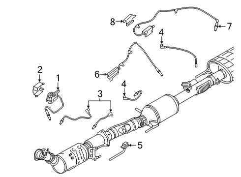 2021 Ford F-150 Sensor Assembly Diagram for ML3Z-5L216-A
