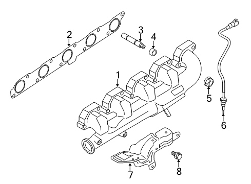 Sensor - Exhaust Gas - Tempera Diagram for CC1Z-12B591-E