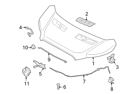 2025 Ford E-Transit Grommet Diagram for -W719759-S300
