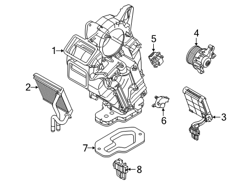 2022 Ford Explorer VALVE ASY - EVAPORATOR EXPANSI Diagram for L1MZ-19849-B