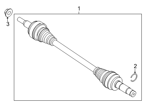 2023 Ford Explorer Inner Circlip Diagram for L1MZ-3B498-E