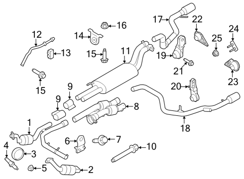 2022 Ford F-150 Gasket Diagram for PL3Z-5C226-A