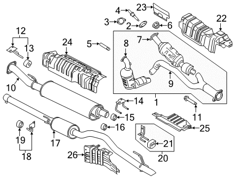 Converter Assembly Diagram for CK4Z-5F250-Q