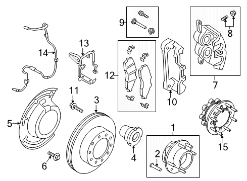 2022 Ford F-250 Super Duty Sensor Assembly Diagram for LC3Z-2C204-C