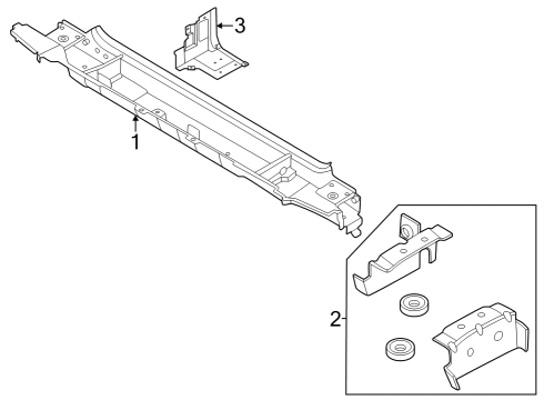 2022 Ford Bronco EXTENSION - REAR FLOOR PAN - S Diagram for MB3Z-5810845-A