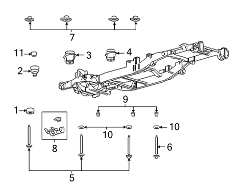 2021 Ford F-150 Insulator Diagram for ML3Z-2500154-C