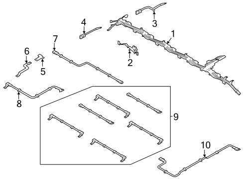 2024 Ford E-Transit Hose Assembly Diagram for PK4Z-8D011-A