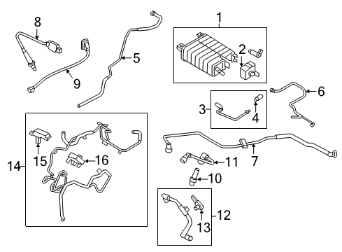2020 Lincoln Continental Hose Diagram for FT4Z-9S468-G