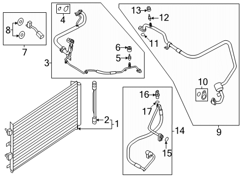 2025 Ford Maverick Tube Assembly Diagram for PZ1Z-19972-E