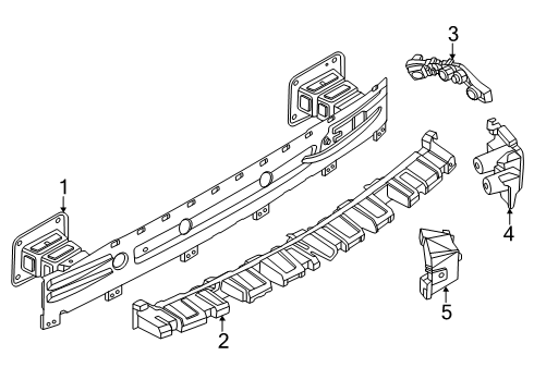 2025 Lincoln Nautilus Bumper & Components - Rear Diagram 2