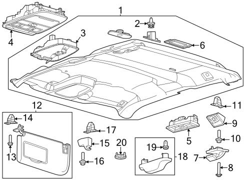 2025 Ford F-350 Super Duty Bracket Diagram for PC3Z-10519D58-A