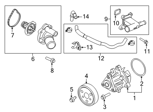 2020 Ford Transit Connect Hose Diagram for JX6Z-8597-B