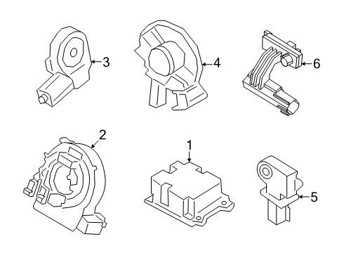 2025 Lincoln Navigator Air Bag Components Diagram 2
