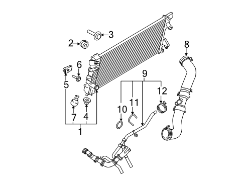 2025 Ford F-150 Radiator & Components Diagram 4
