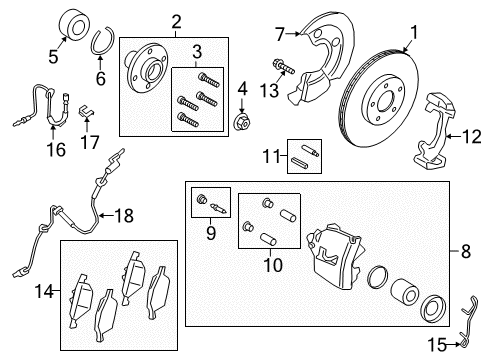 2022 Ford EcoSport KIT - BRAKE ANTI-LOCK ACTUATIO Diagram for GN1Z-2C219-C