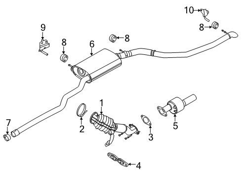 2025 Ford Maverick Support Diagram for NZ6Z-5277-A