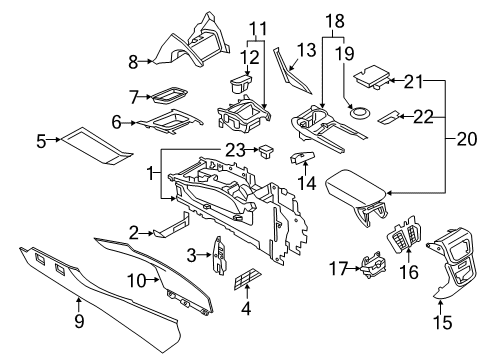 2020 Lincoln Nautilus Tray Utility Diagram for FA1Z-5813530-BG