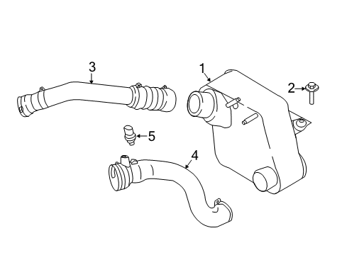 2022 Ford F-250 Super Duty Outlet Tube Diagram for LC3Z-6F073-A