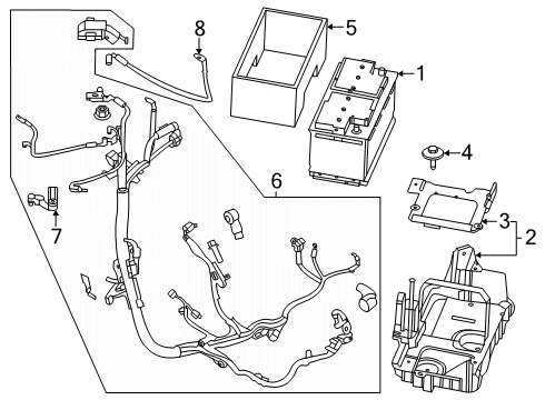 2025 Ford F-150 Battery, Cooling System, Hybrid Components Diagram 4