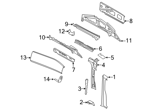 2025 Ford Transit 250 Center Pillar Diagram 2