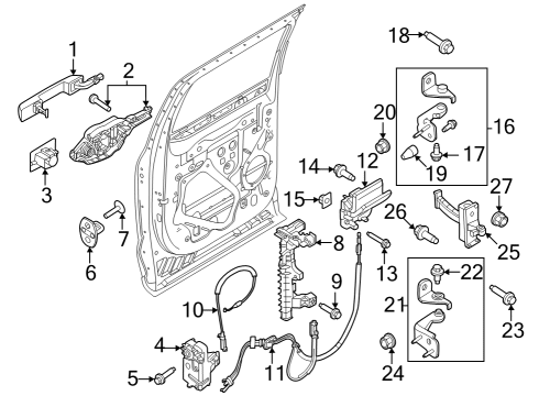 2023 Ford F-250 Super Duty Control Unit Diagram for MU5Z-14B291-BQ